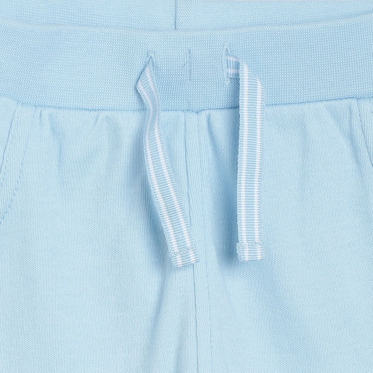 Pack of 2 tee and shorts set - light sky blue & bright yellow for 0-3 Months