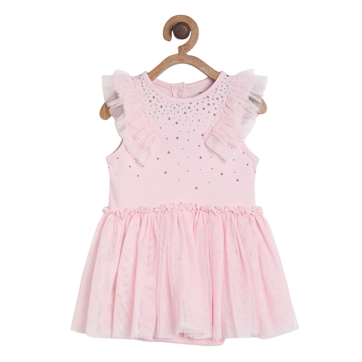 Pack of 1 integral bodysuit - pink for New Born