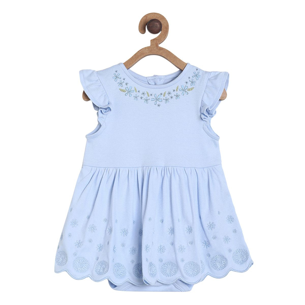 Pack of 1 integral bodysuit - blue for New Born