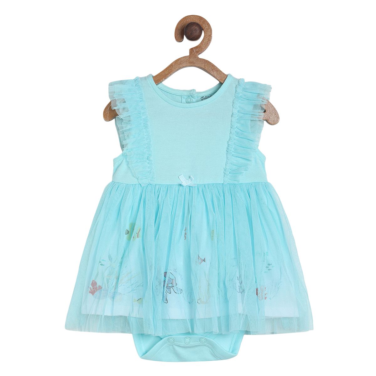 Pack of 1 integral bodysuit - blue for New Born