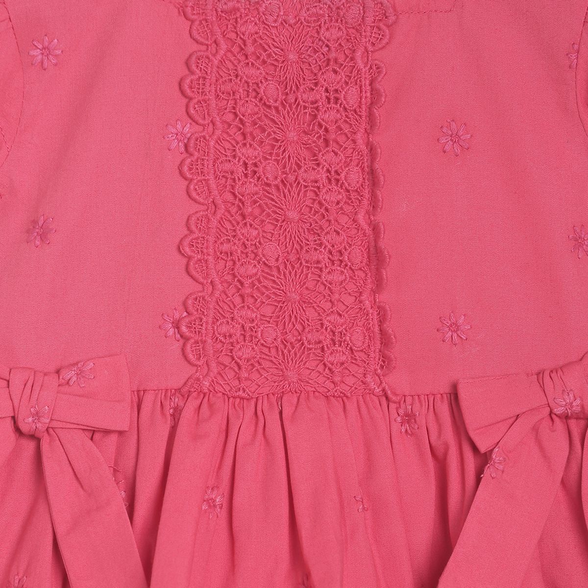 Pack of 2 woven dress with bloomer - red for 0-3 Months