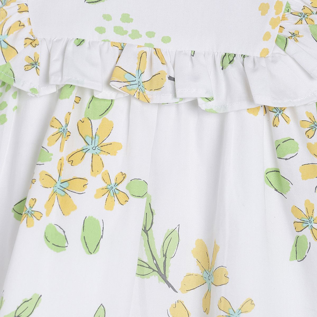 Pack of 1 woven dress - white for 0-3 Months