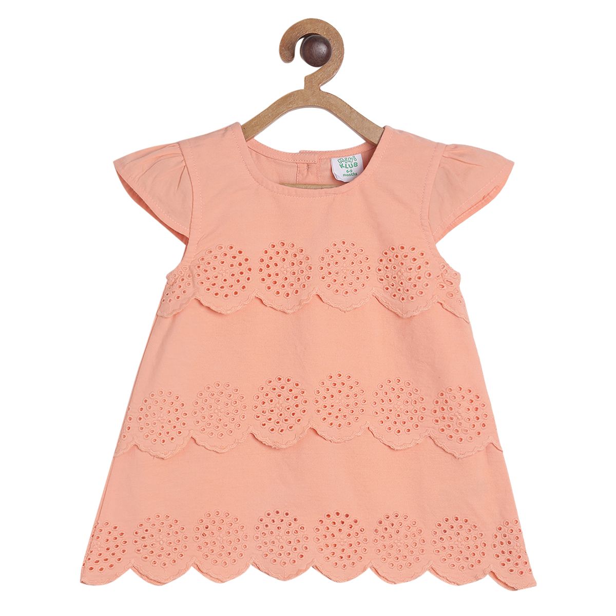 Pack of 2 woven dress with bloomer - peach for 0-3 Months