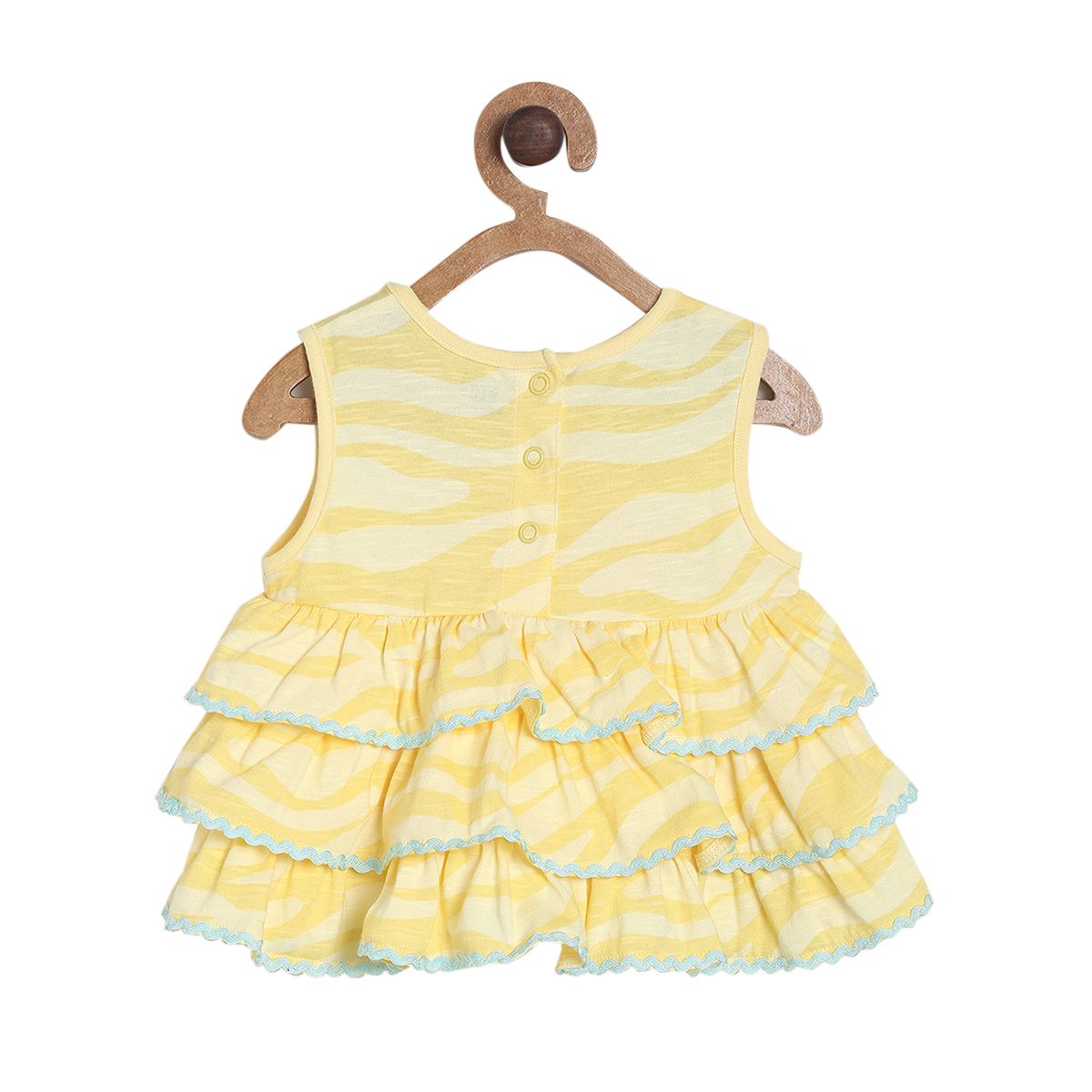 Pack of 2 knit dress with bloomer - yellow for 0-3 Months