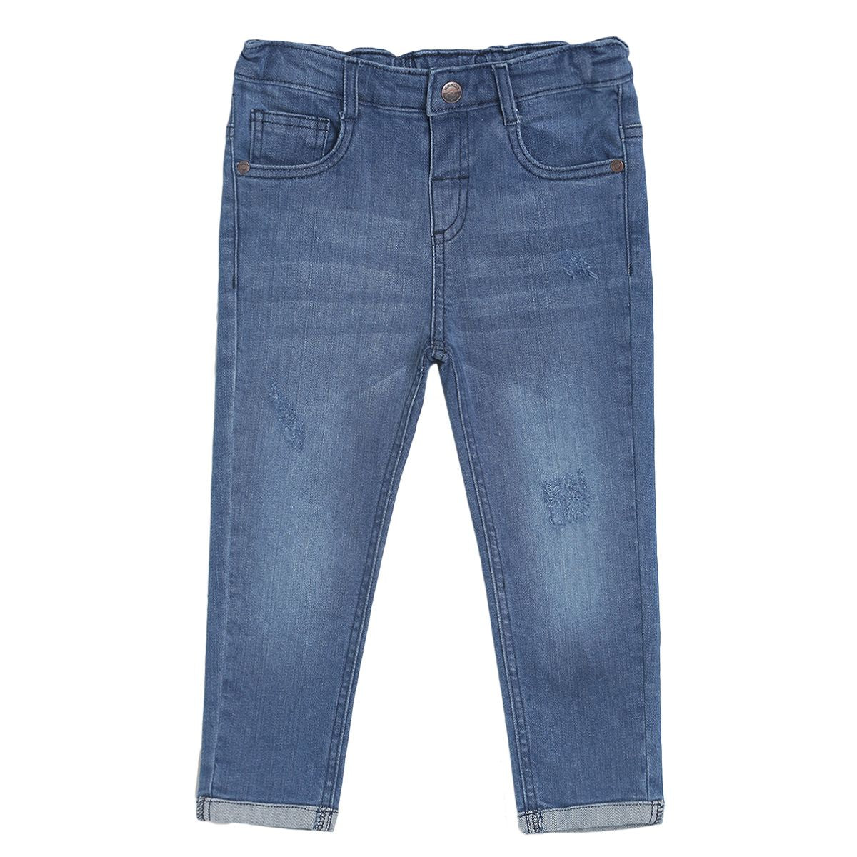 Pack of 1 denim pant - denim blue for 3-6 Months