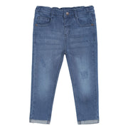 Pack of 1 denim pant - denim blue for 3-6 Months