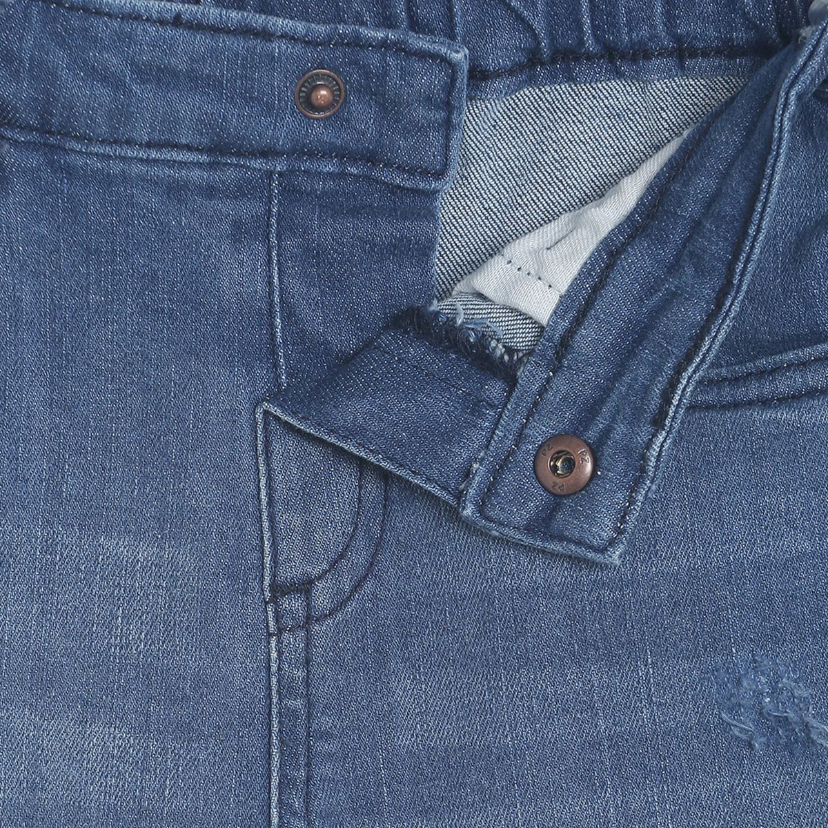 Pack of 1 denim pant - denim blue for 3-6 Months