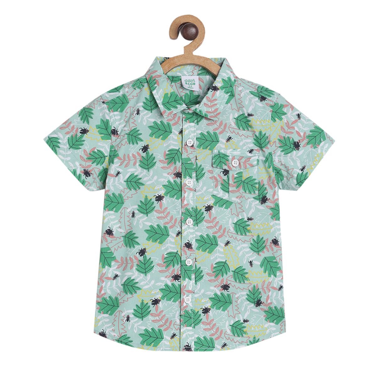 Pack of 1 woven shirt - green for 3-6 Months