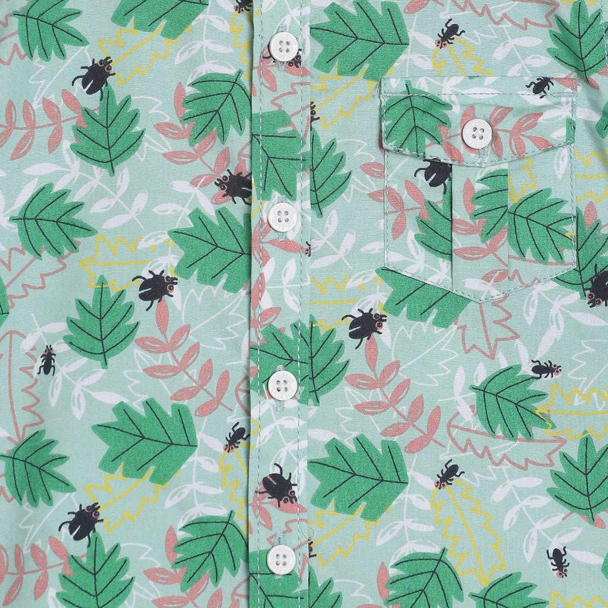 Pack of 1 woven shirt - green for 3-6 Months