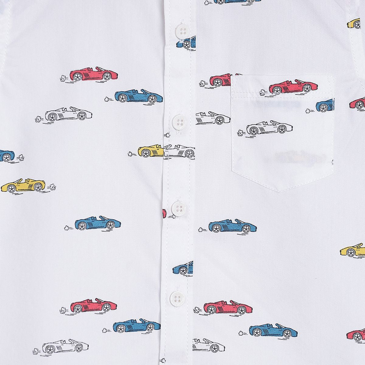 Pack of 1 woven shirt - white for 3-6 Months