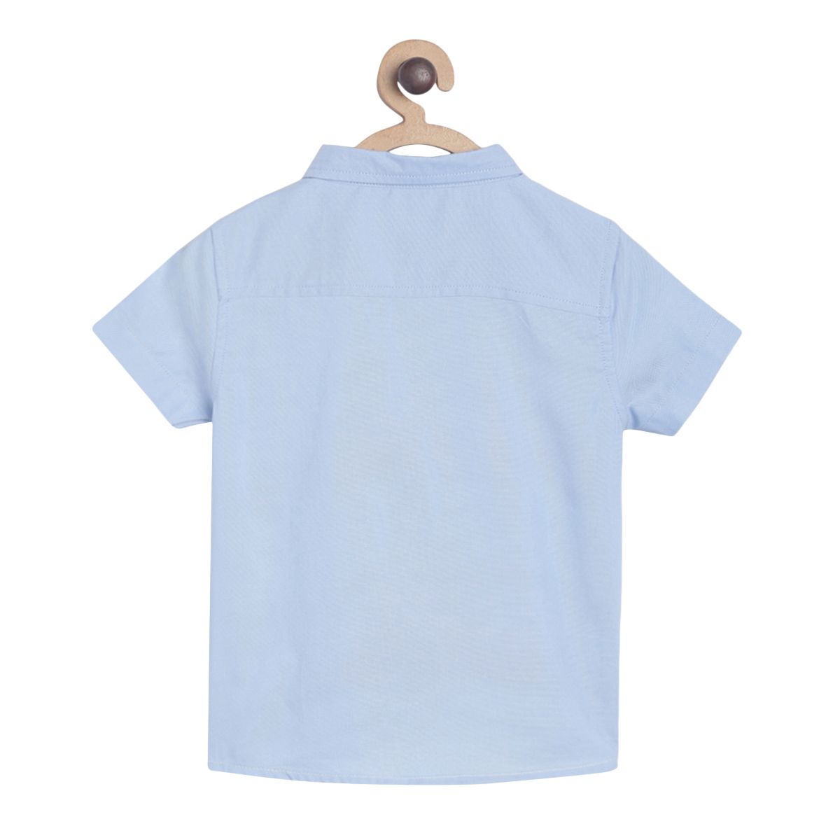 Pack of 1 woven shirt - sky blue & pink for 3-6 Months