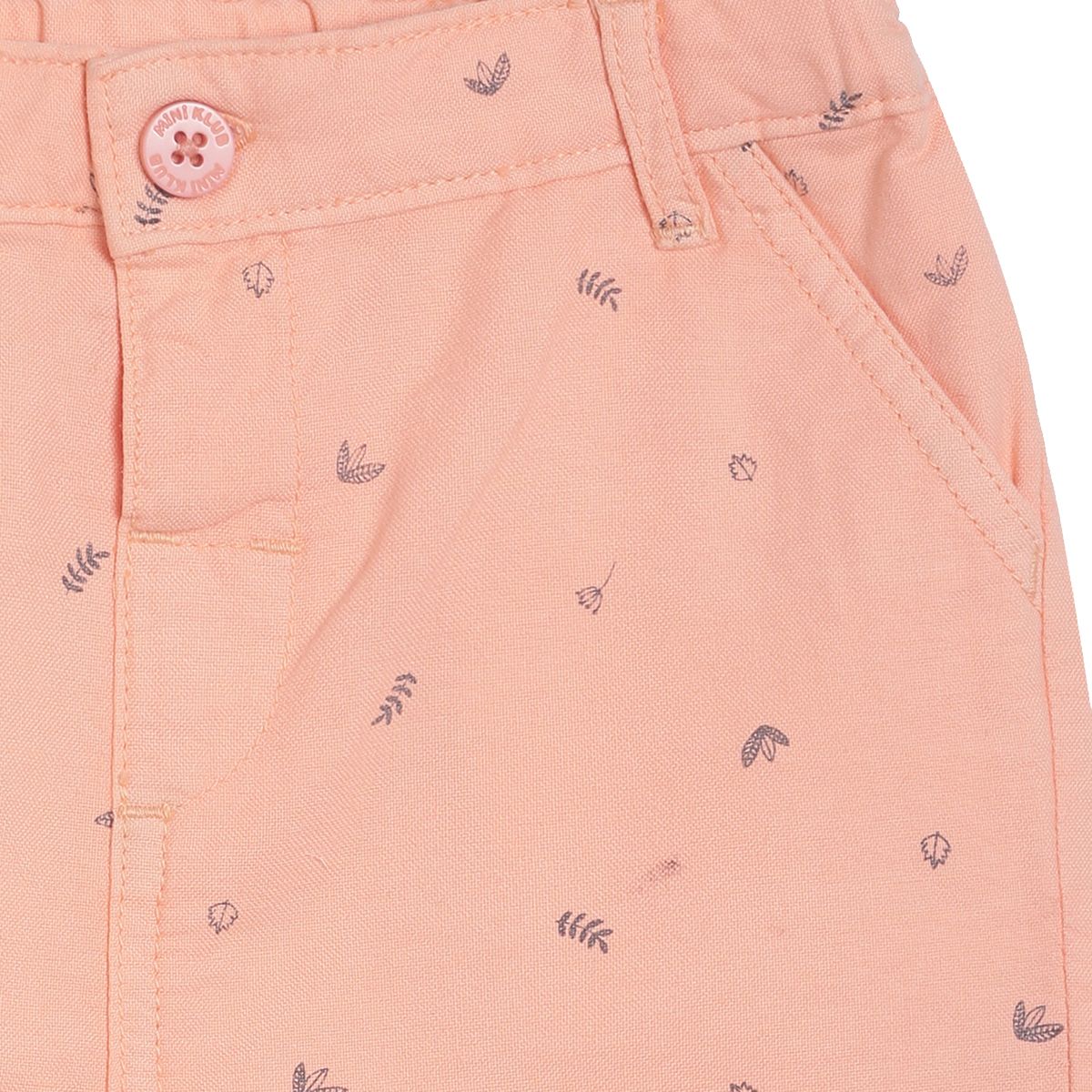 Pack of 1 woven shorts - coral for 3-6 Months