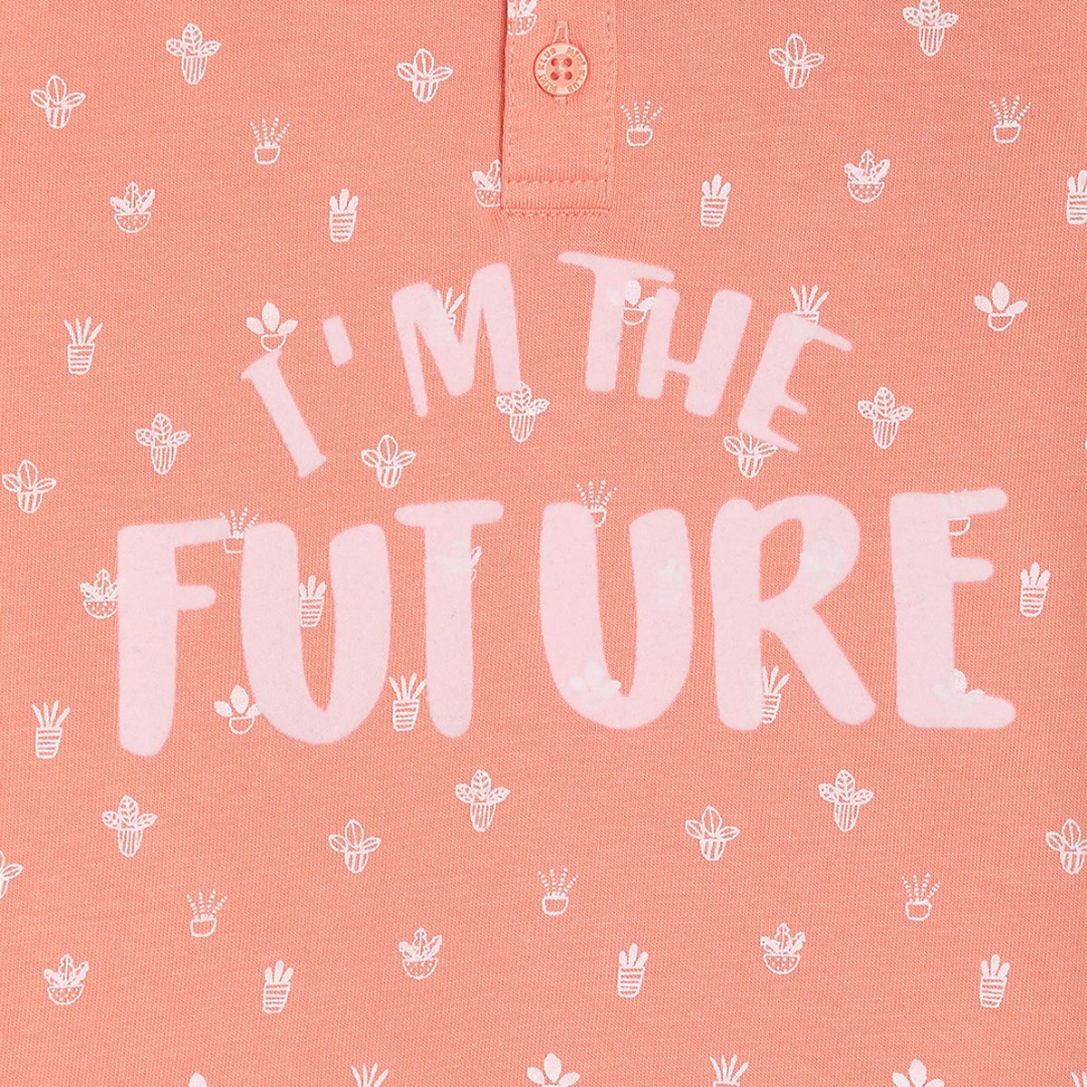 Pack of 1 t-shirt - peach for 3-6 Months