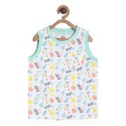 Pack of 1 t-shirt - white & light mint green for 3-6 Months