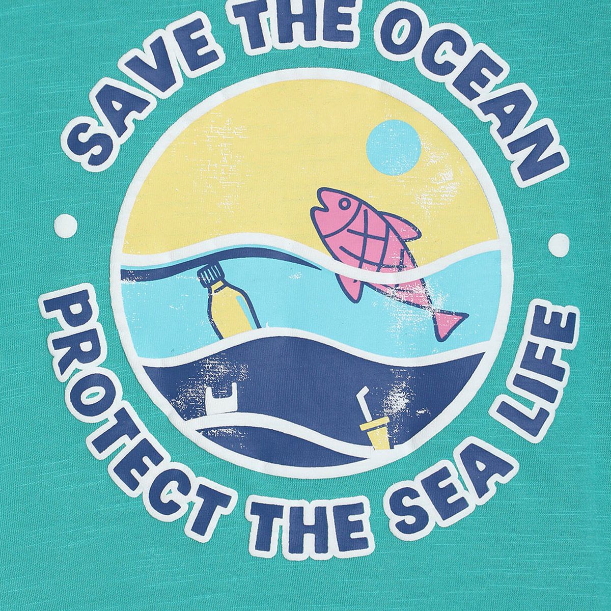 Pack of 1 t-shirt - teal for 3-6 Months