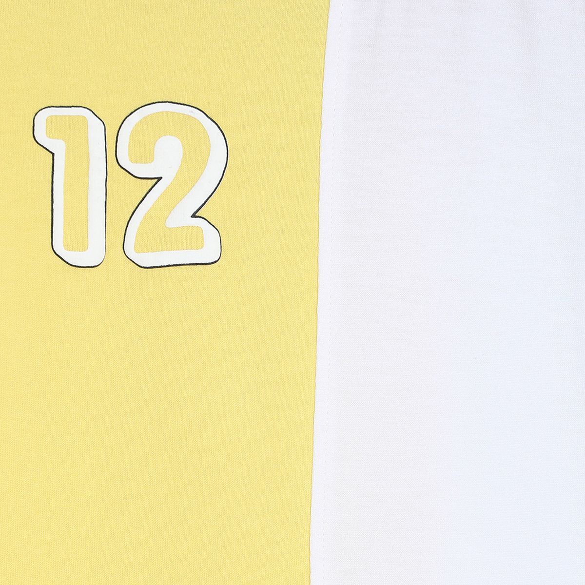 Pack of 1 t-shirt - yellow & white for 3-6 Months