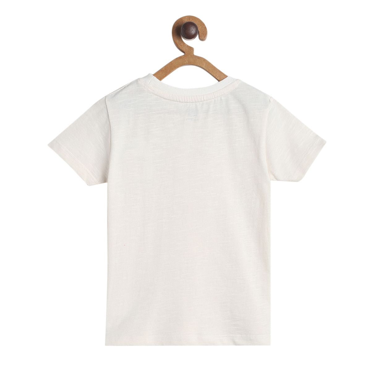 Pack of 1 knit t-shirt - offwhite for 3-6 Months