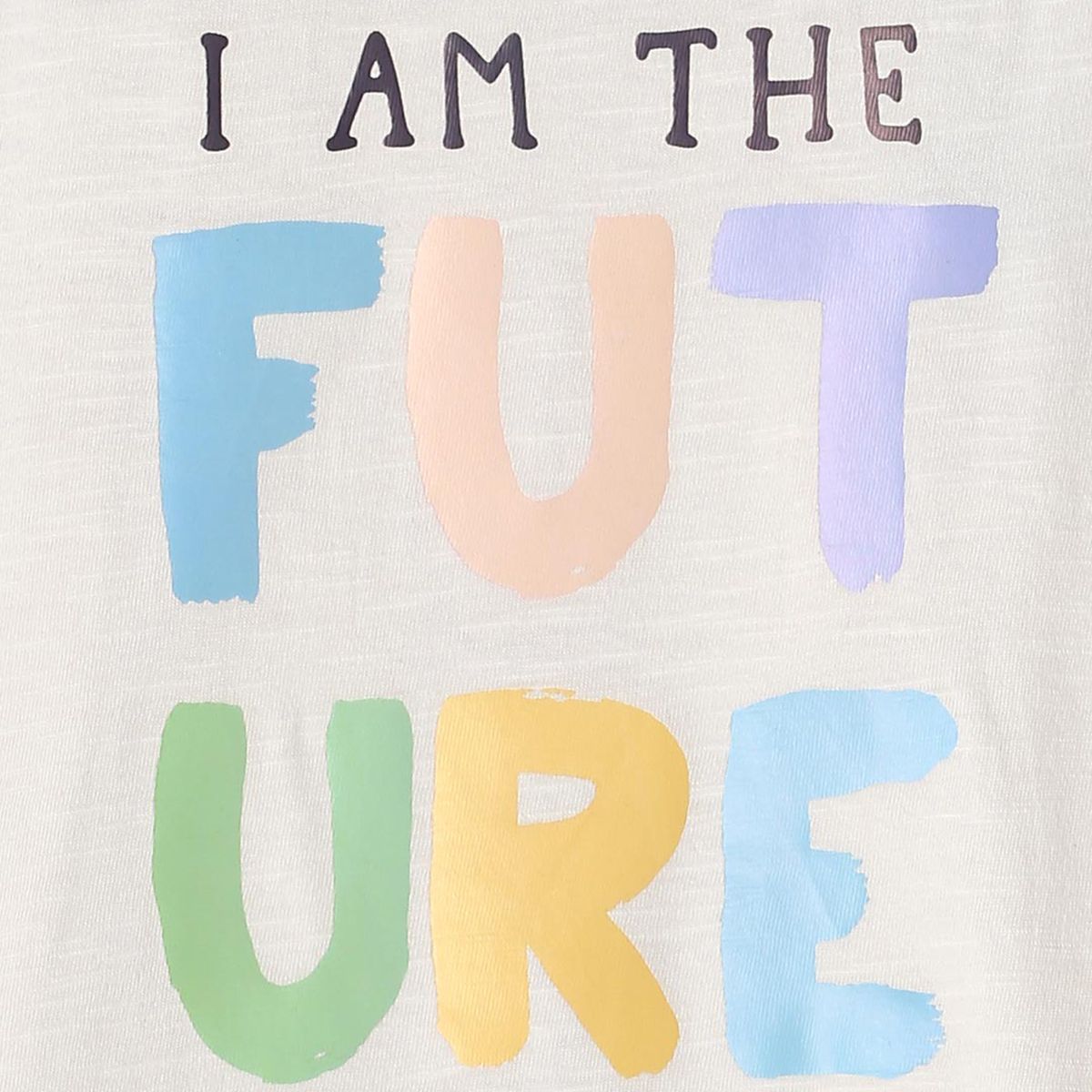 Pack of 1 knit t-shirt - offwhite for 3-6 Months