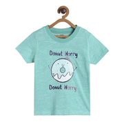 Pack of 1 knit t-shirt - green for 3-6 Months