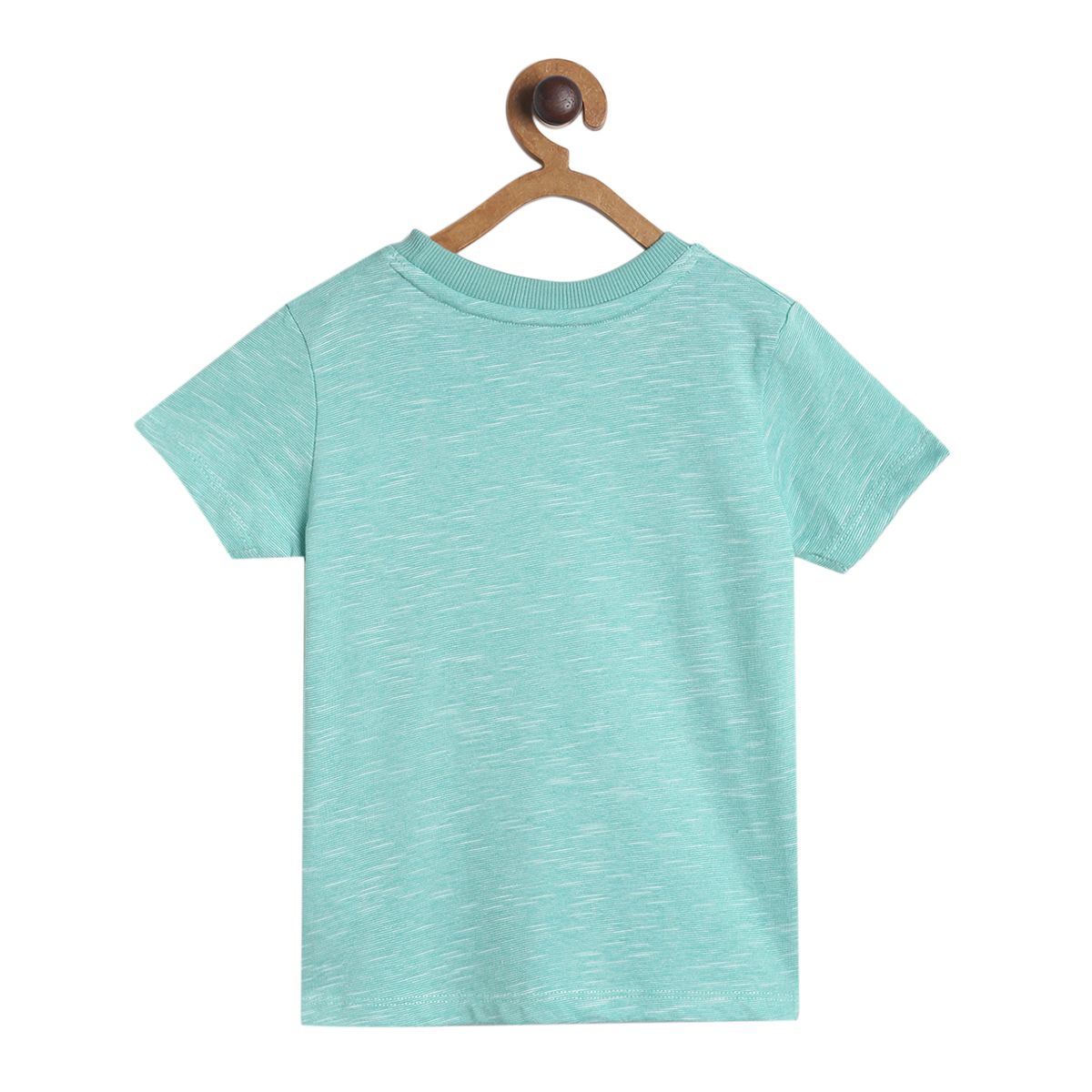 Pack of 1 knit t-shirt - green for 3-6 Months