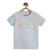 Pack of 1 knit t-shirt - grey for 3-6 Months