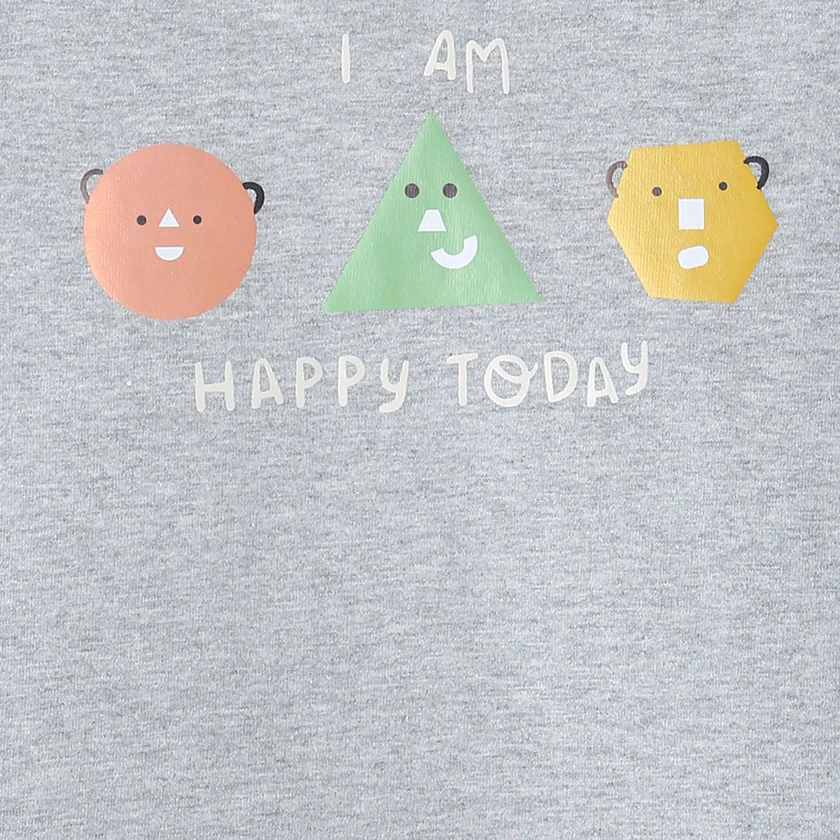 Pack of 1 knit t-shirt - grey for 3-6 Months