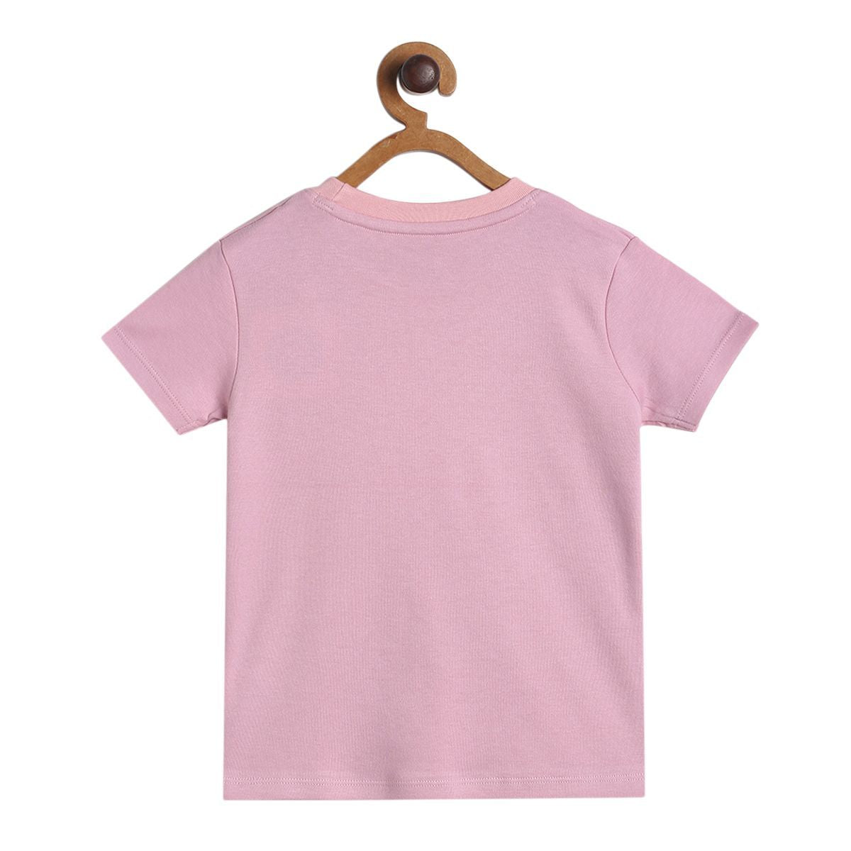 Pack of 1 knit t-shirt - dusty pink for 3-6 Months