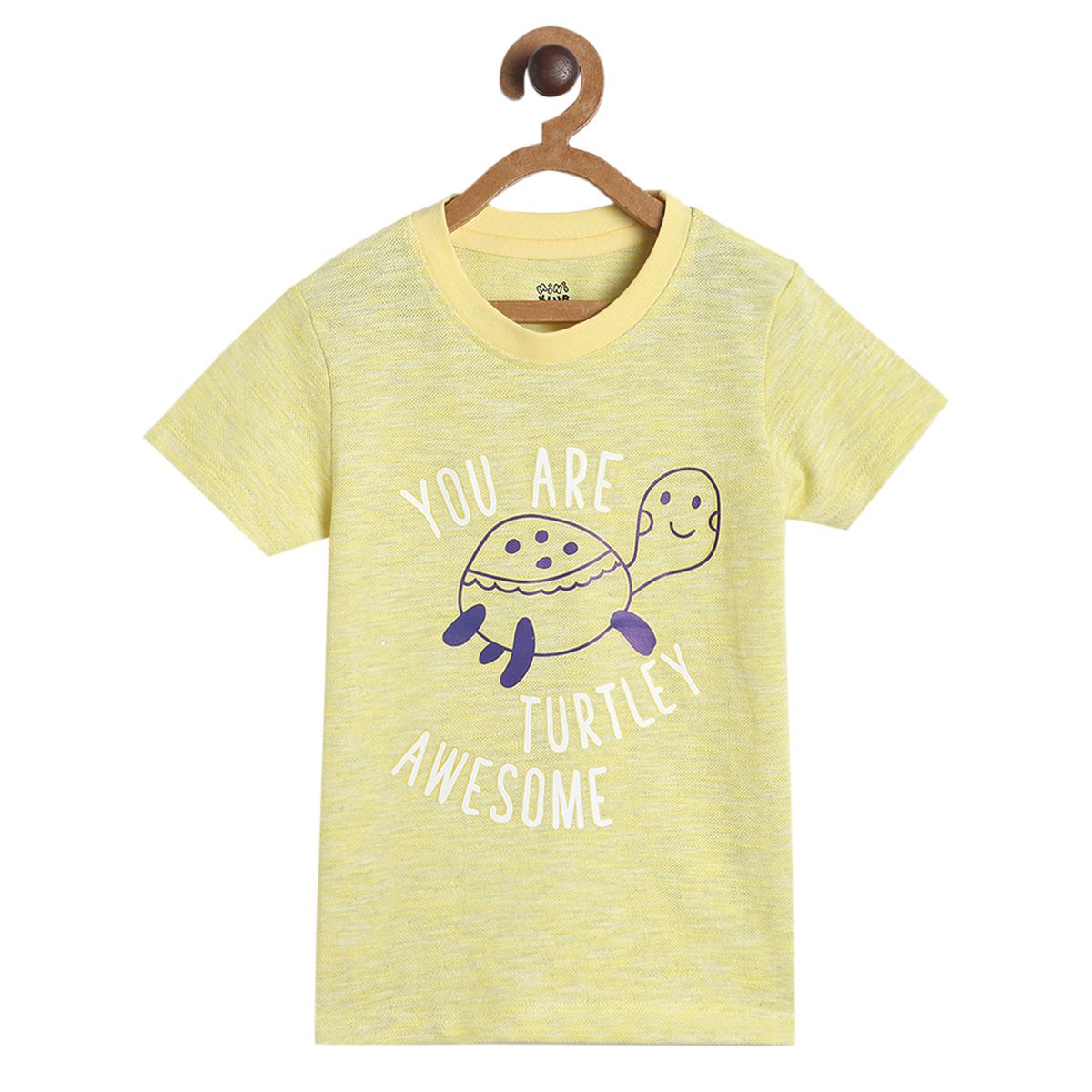 Pack of 1 knit t-shirt - green for 3-6 Months
