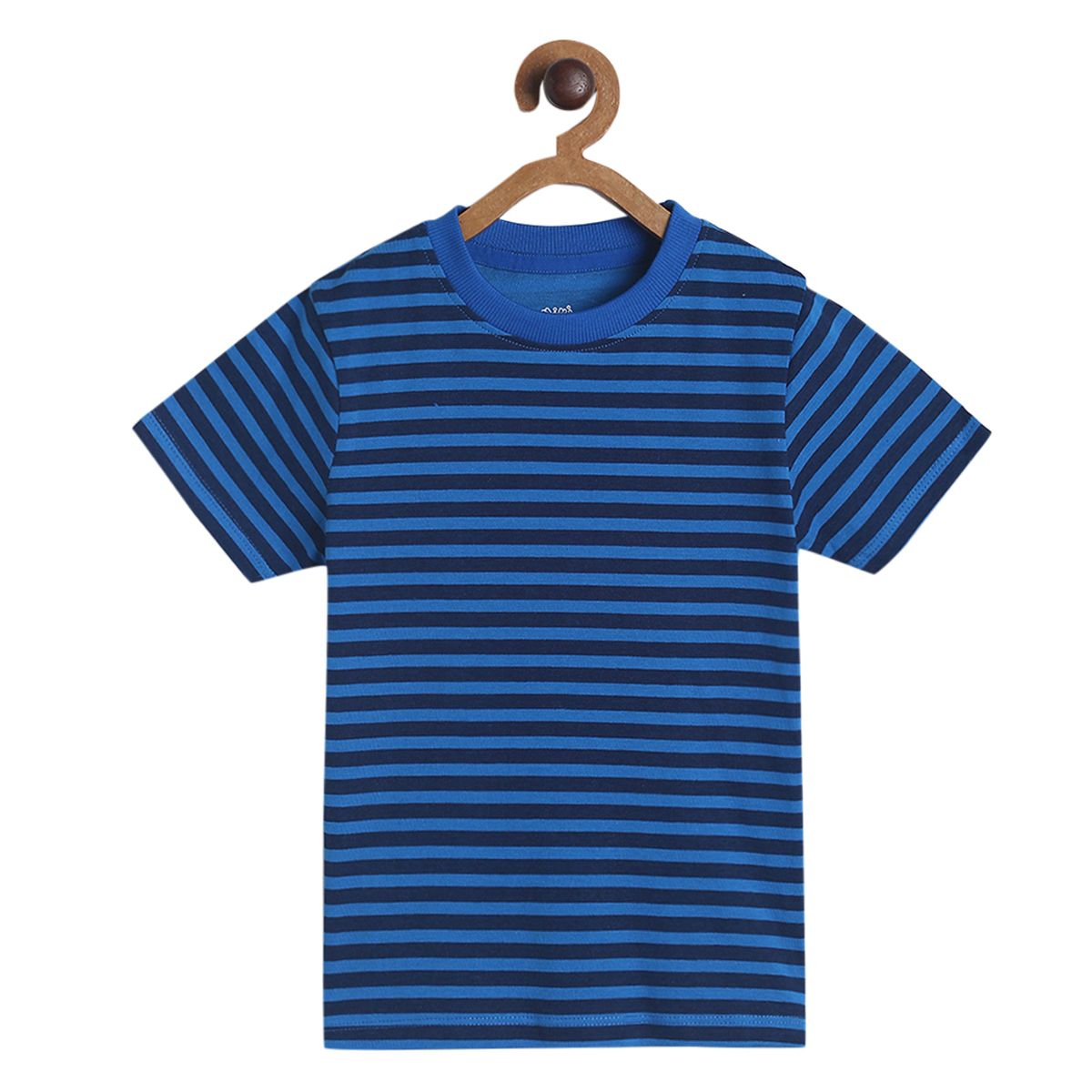 Pack of 1 knit t-shirt - navy for 3-6 Months