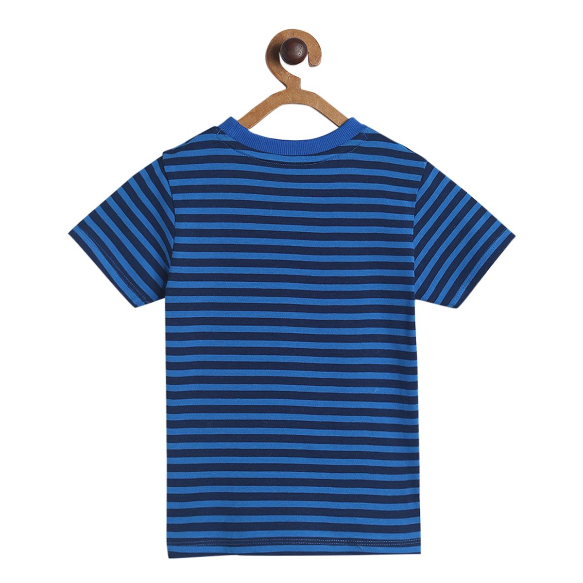 Pack of 1 knit t-shirt - navy for 3-6 Months
