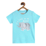 Pack of 1 knit t-shirt - teal for 3-6 Months