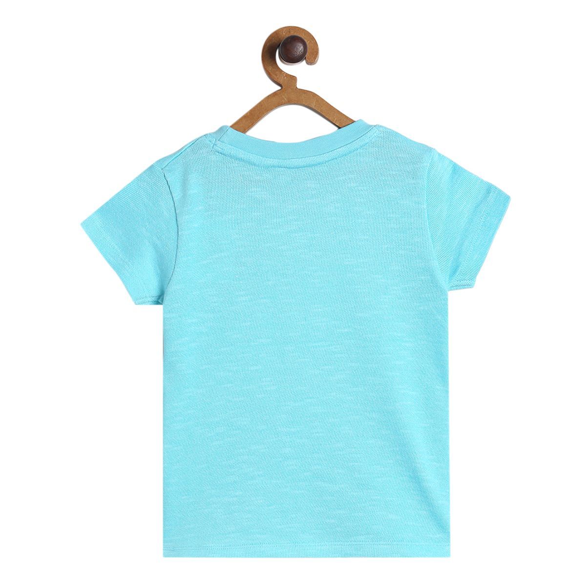 Pack of 1 knit t-shirt - teal for 3-6 Months