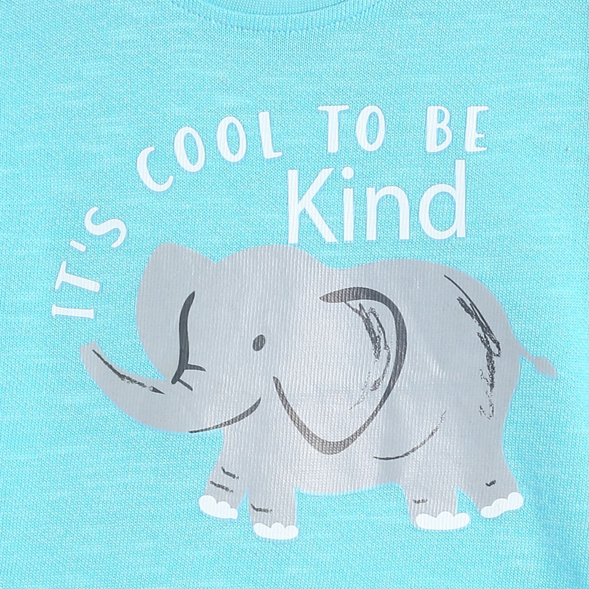 Pack of 1 knit t-shirt - teal for 3-6 Months