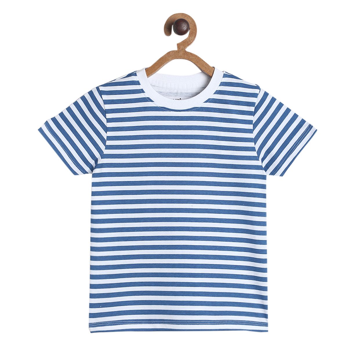 Pack of 1 knit t-shirt - navy for 3-6 Months