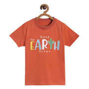 Pack of 1 knit t-shirt - rust for 3-6 Months