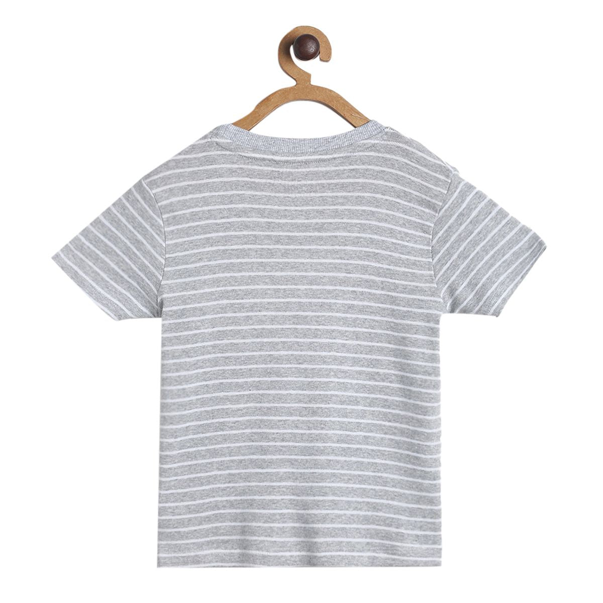 Pack of 1 knit t-shirt - grey for 3-6 Months