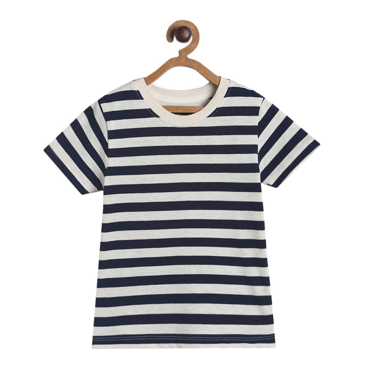 Pack of 1 knit t-shirt - navy for 3-6 Months