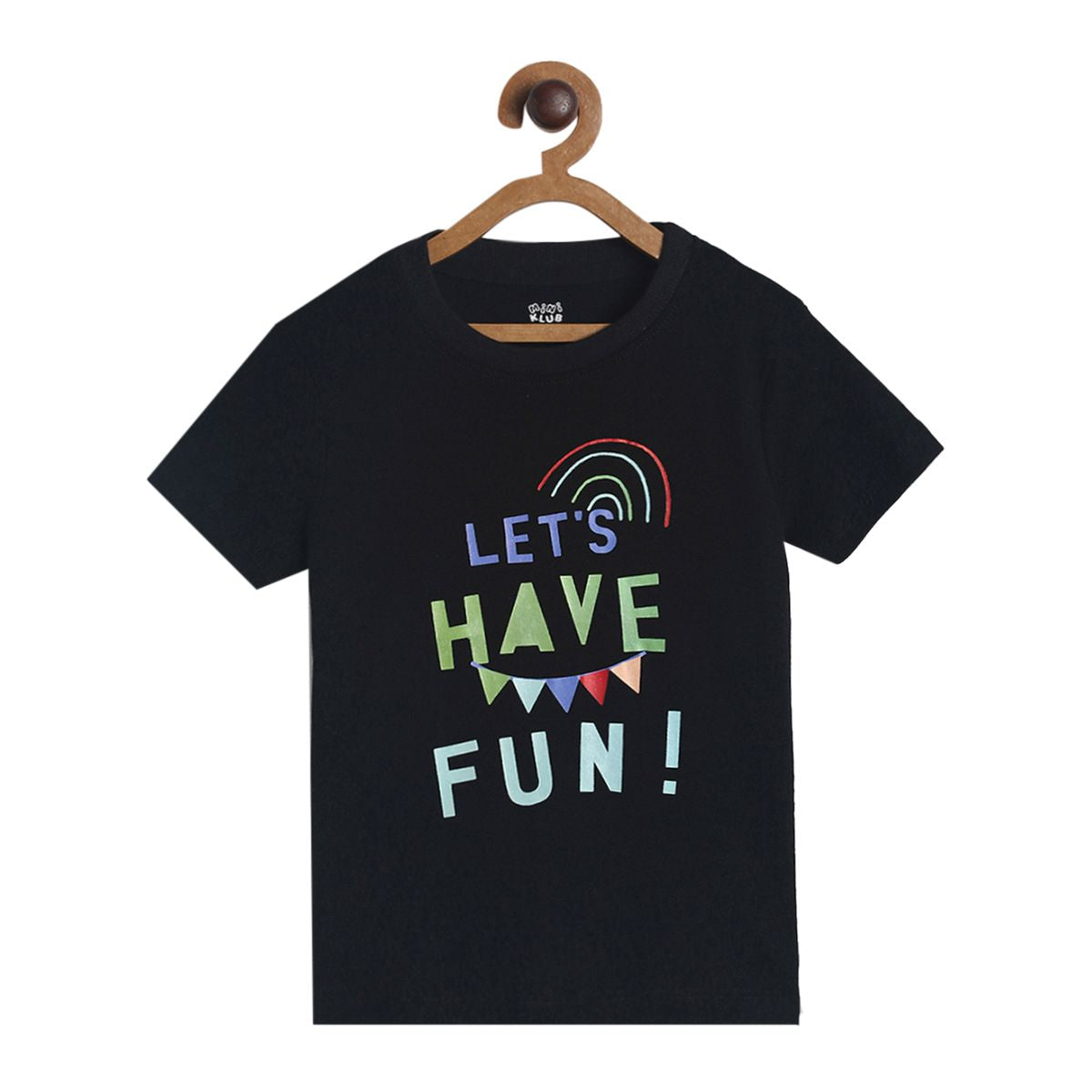 Pack of 1 knit t-shirt - black for 3-6 Months