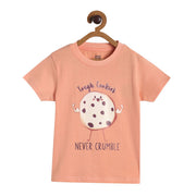 Pack of 1 knit t-shirt - orange for 3-6 Months