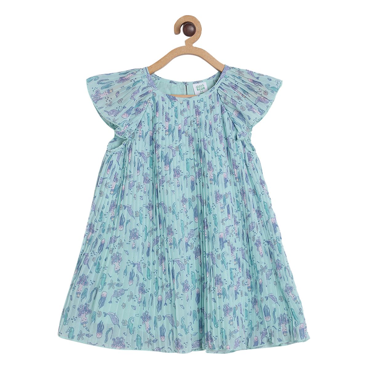 Pack of 1 woven dress - aqua for 3-6 Months