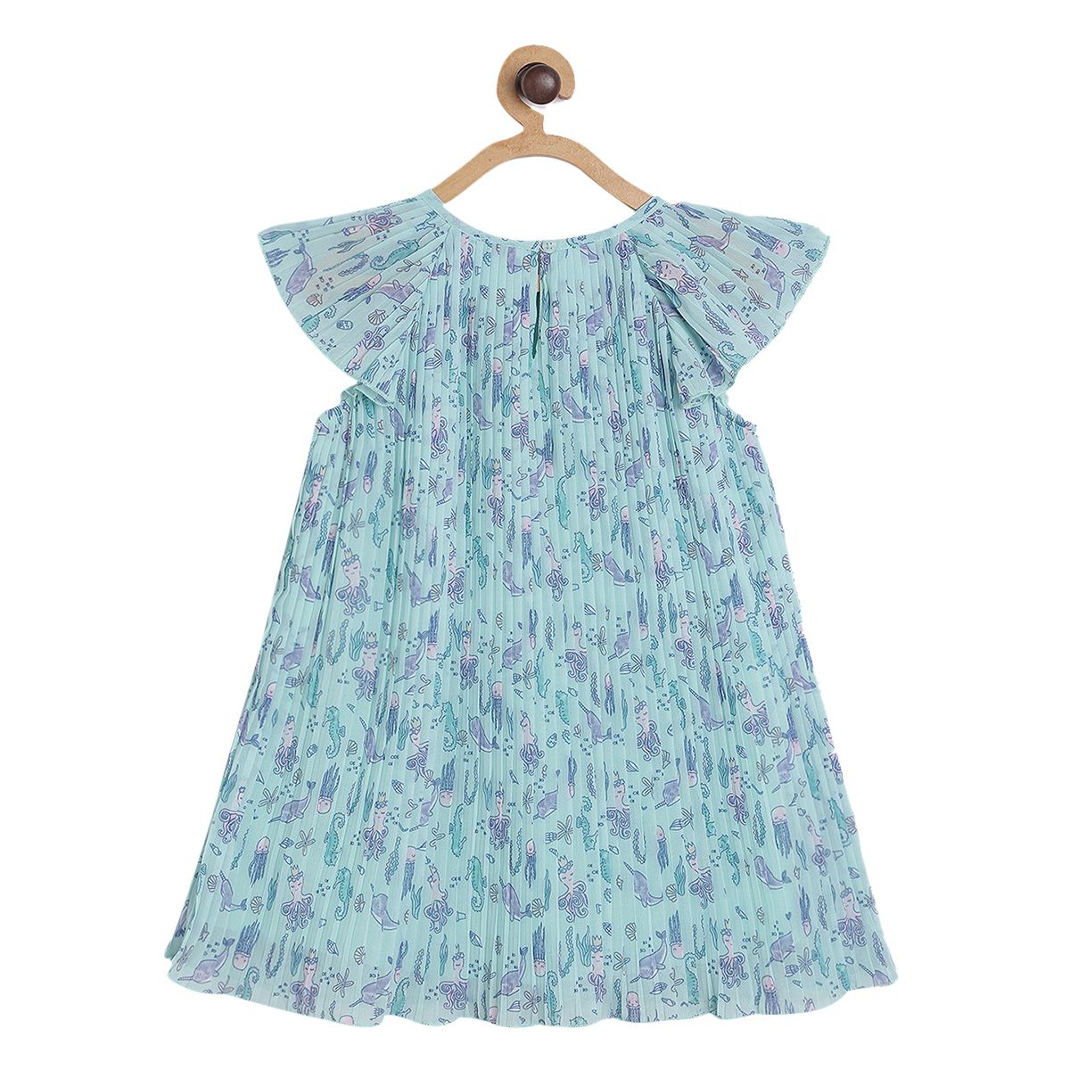 Pack of 1 woven dress - aqua for 3-6 Months