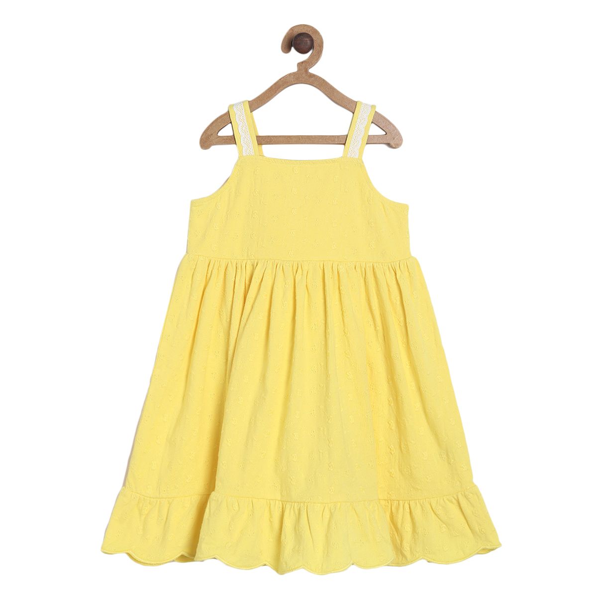 Pack of 1 knit dress - yellow for 3-6 Months