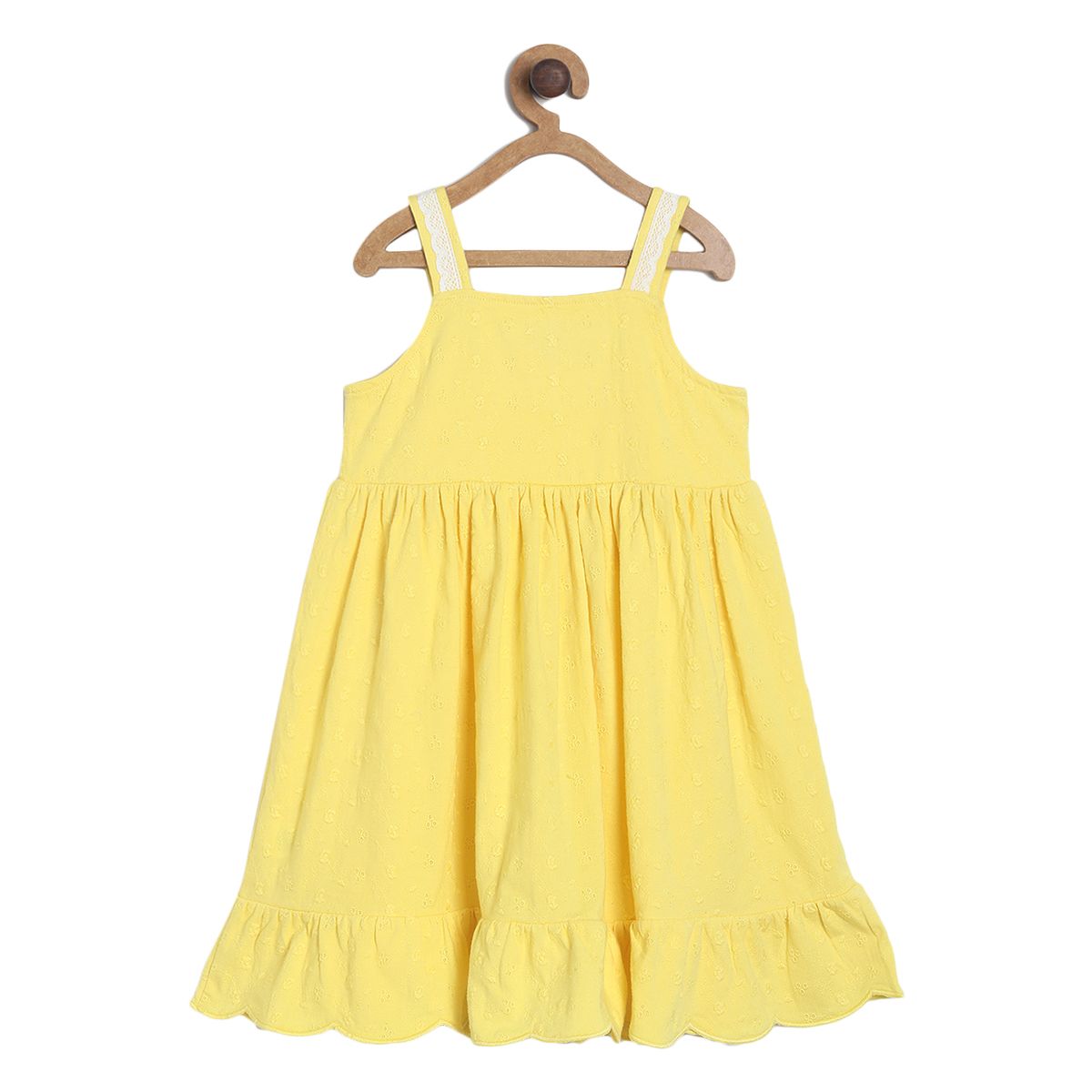 Pack of 1 knit dress - yellow for 3-6 Months
