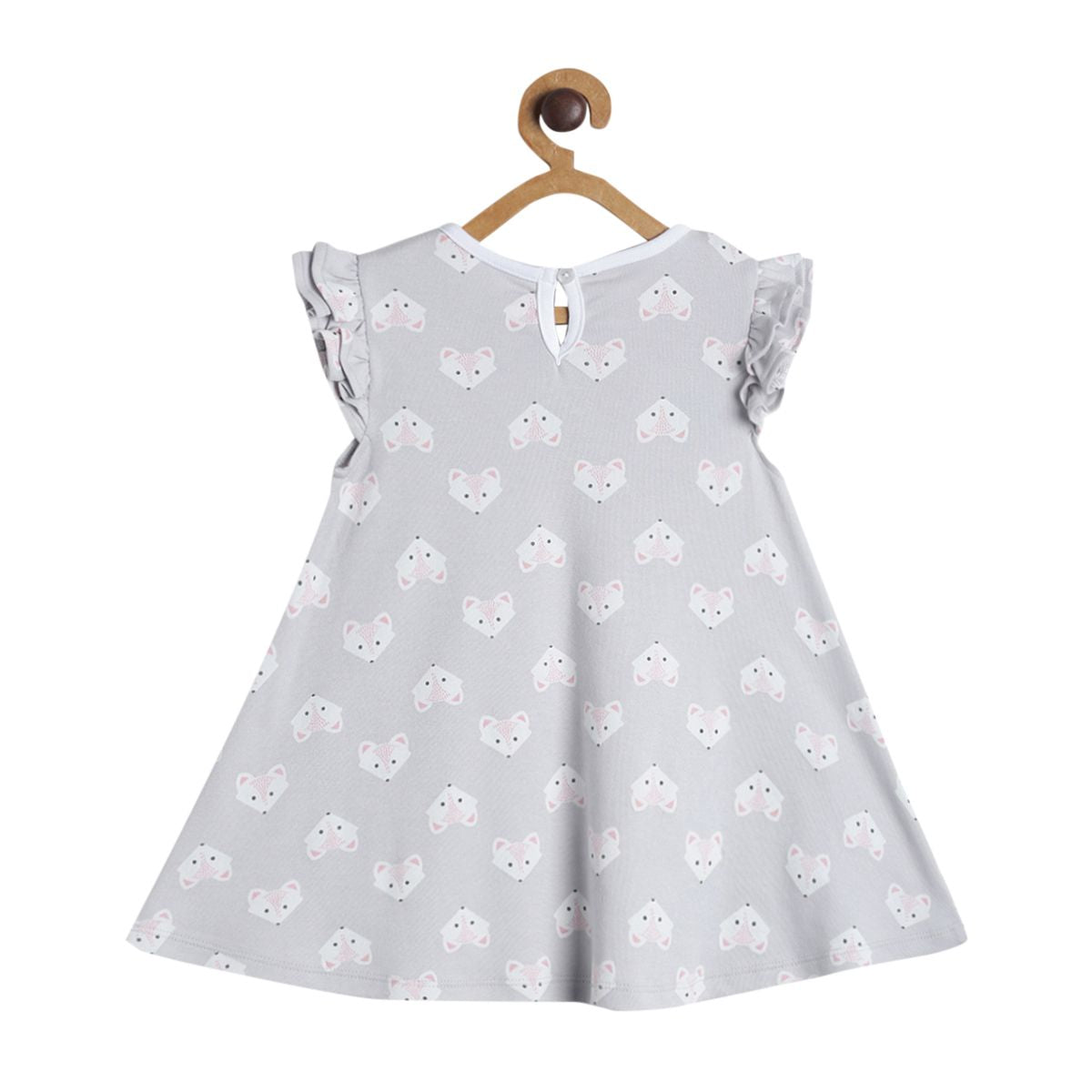 Pack of 1 knit dress - grey for 3-6 Months