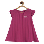 Pack of 1 knit dress - wine for 3-6 Months