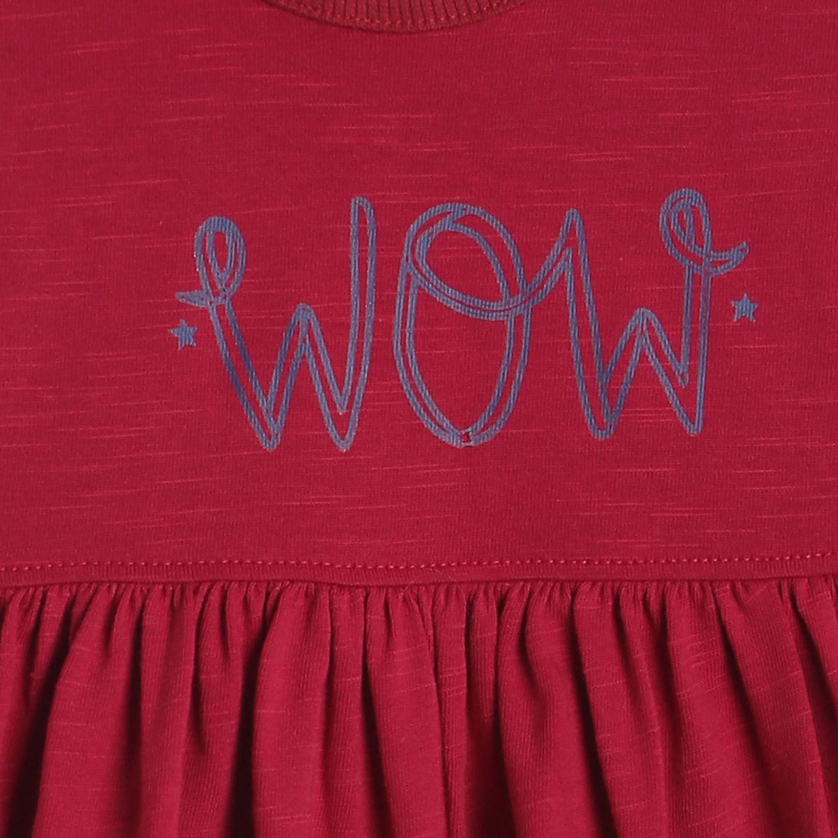 Pack of 1 knit dress - maroon for 3-6 Months