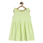 Pack of 1 knit dress - neon green for 3-6 Months