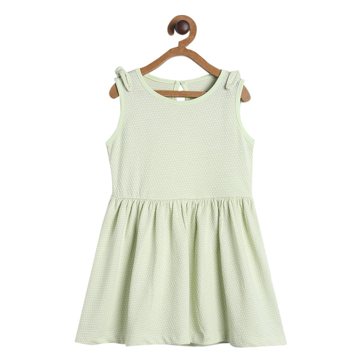 Pack of 1 knit dress - green for 3-6 Months