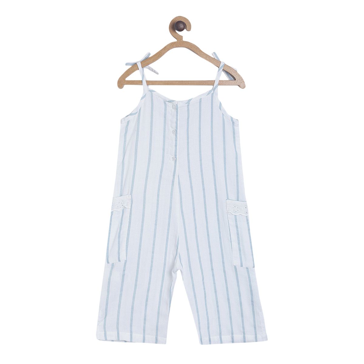 Pack of 1 woven jumpsuit - white for 3-6 Months