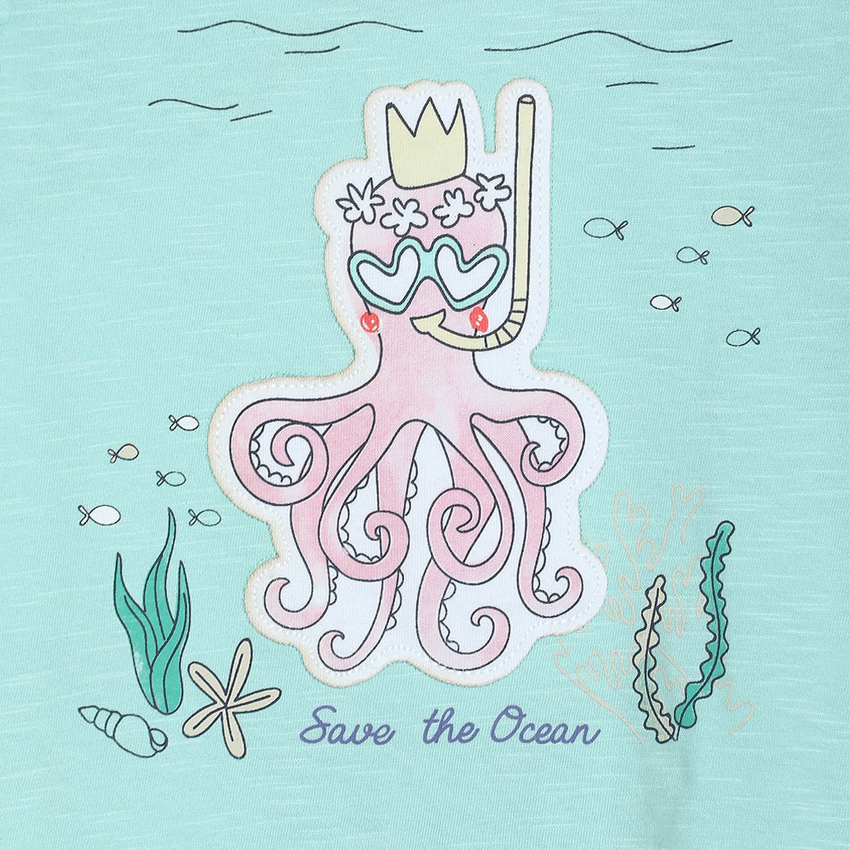 Pack of 1 knit top - aqua for 3-6 Months